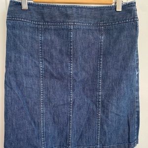 Jean skirt above knee- Every closet needs a great Jean Skirt